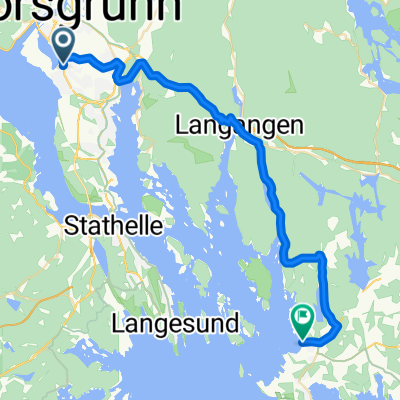 Herøyavegen 91, Porsgrunn to Strandebakken 92, Helgeroa