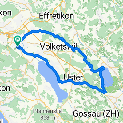 Ahornstrasse 17, Dübendorf to Ahornstrasse 17, Dübendorf
