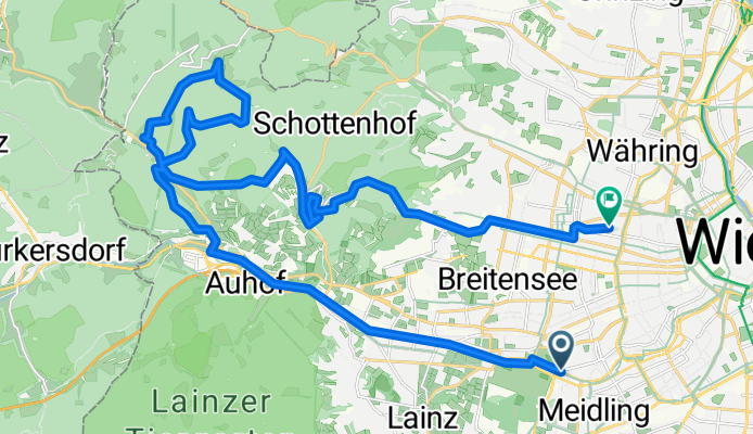 Gemütliche Route in Wien
