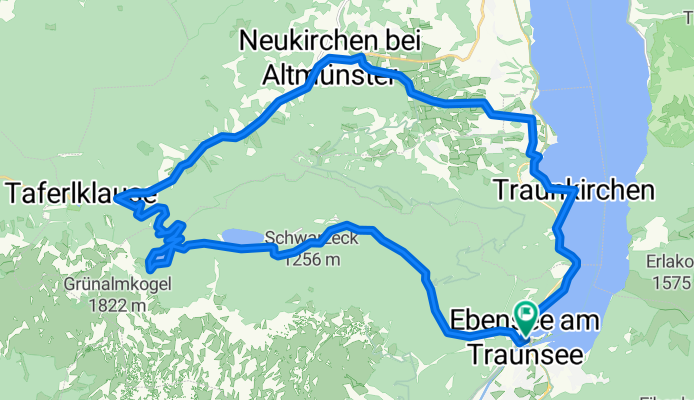 Ebensee - Langbathseen - Neukirchen - Traunkirchen - Ebensee