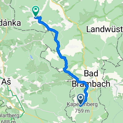 Deckerstraße, Bad Brambach nach Hagerstraße 12, Bad Elster