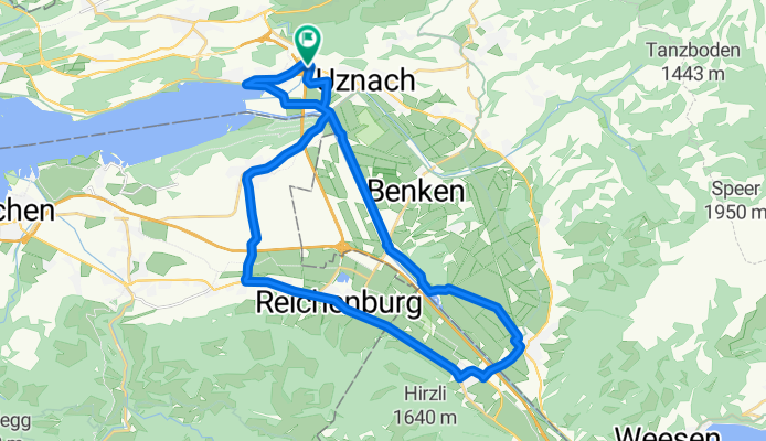 Knackige Fahrt in Uznach