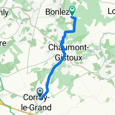 De Chemin du Masy 2, Chaumont-Gistoux à Rue d'En Haut 38, Chaumont-Gistoux