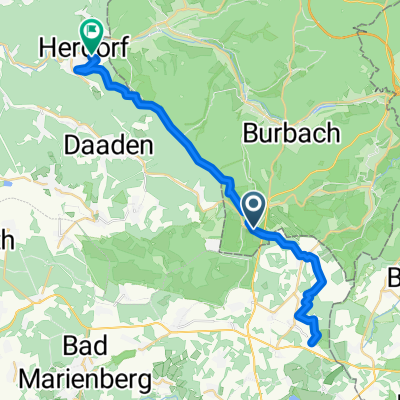 Vor den Haßeln 2, Burbach nach Dammerweg 27, Herdorf