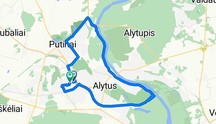 Relaxed route in Alytus