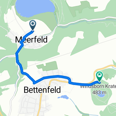 Einfache Fahrt in Bettenfeld