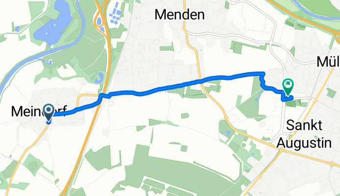 Moderate Route in Sankt Augustin