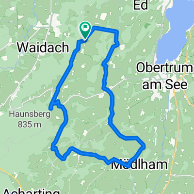 Langsame Fahrt in Obertrum am See