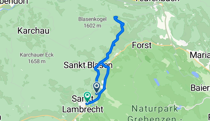 Restful route in St. Lambrecht
