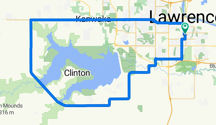 Clinton Lake Route, Lawrence, KS