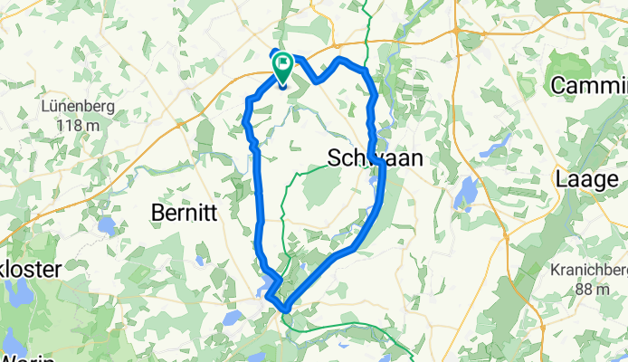 Sportliche Route in Satow