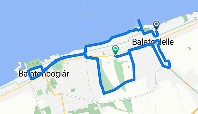 Restful route in Balatonlelle