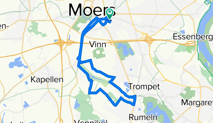 Entspannende Route in