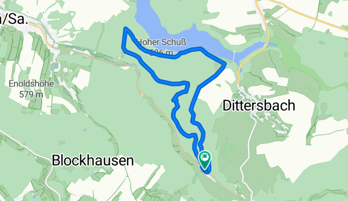 10 km W talsperre lichtenberg
