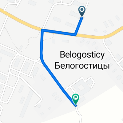 От улица Белогостицы 43 до улица Белогостицы 5