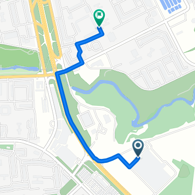 От ТЦ "Ашан", Москва до Братеевская улица 23 корпус 1, Москва