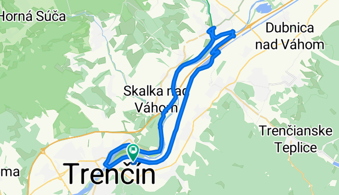Okruh Tn Nemsova popri kanaly naspat cez Skalku