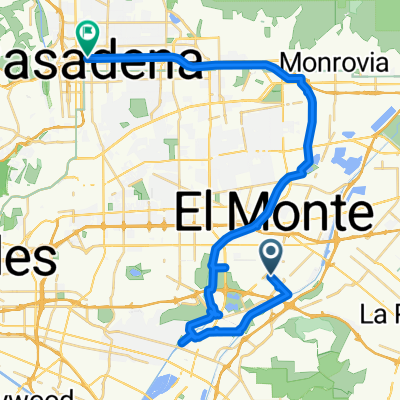 Sporty route in Pasadena