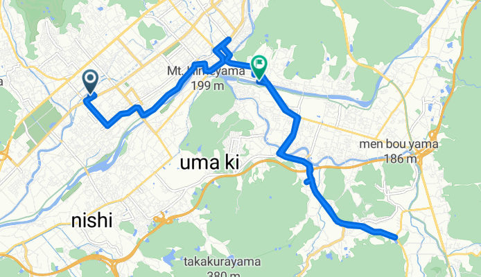 2-chōme 8, Yamaguchi to 6-chome 4, Yamaguchi