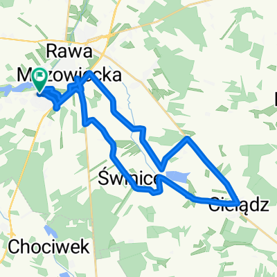 Rawa-Matyldów-Osowice-Cieladz-Głuchówek-Rawa