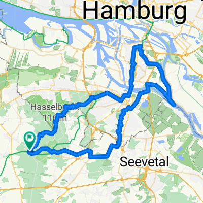 Harburger Berge mit Wilhelmsburg