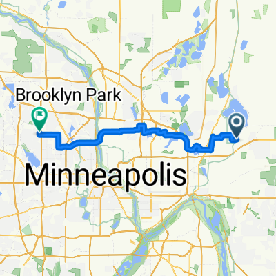 B2B00462 55115&gt;55442 via Bruce Vento Trl, Co Rd E, 44th Av NE, 42nd Av N