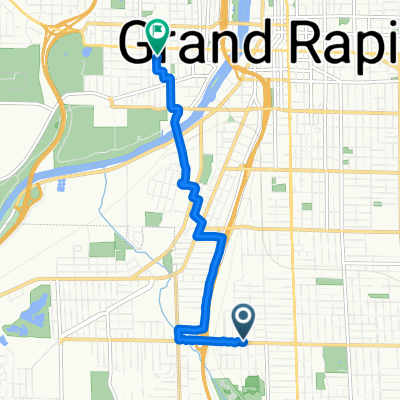 353 Burton St SW, Grand Rapids to 854 Hovey St SW, Grand Rapids