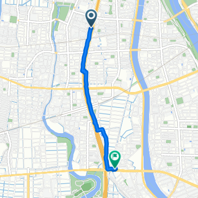 Kanjo No.2 Street, Nakagawa-Ku, Nagoya-Shi to 国道1号, Nakagawa-Ku, Nagoya-Shi