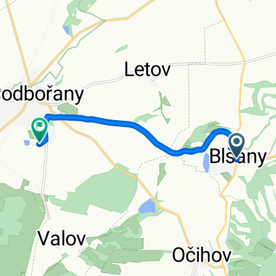 Blšany - Podbořany (koupaliště)