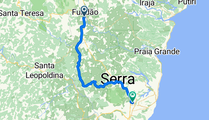 Rota moderada em Serra