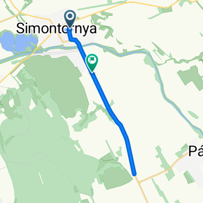 Vak Bottyán telep 7, Simontornya to Temető utca 30, Simontornya