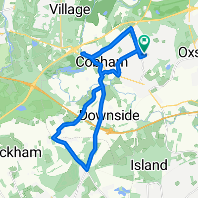 7 Fairmile Avenue, Cobham to 3 Ashlyn's Park, Cobham