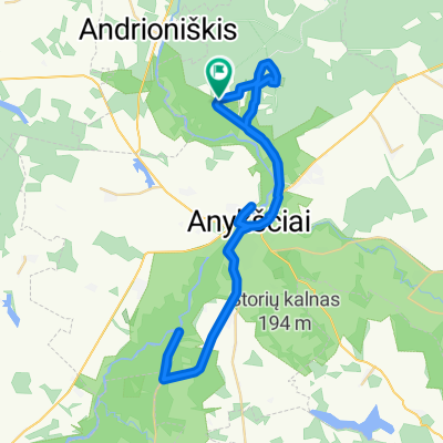 K. Trajecko gatvė, Anyksciai to K. Trajecko gatvė, Anyksciai