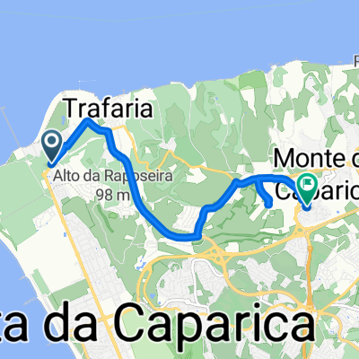 Rua São Pedro 5, Trafaria to Rua Carlos Reis 16, Caparica