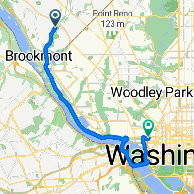 5109 Randall Ln, Bethesda to 1136–1176 26th St NW, Washington