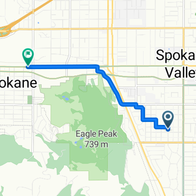 1300–1356 S Balfour Blvd, Spokane Valley to 7403 E Sprague Ave, Spokane Valley