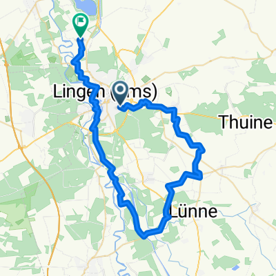 Über Wesel zu Tina 46 km