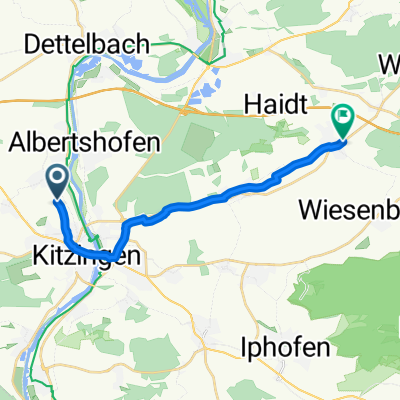Einfache Fahrt in Kleinlangheim