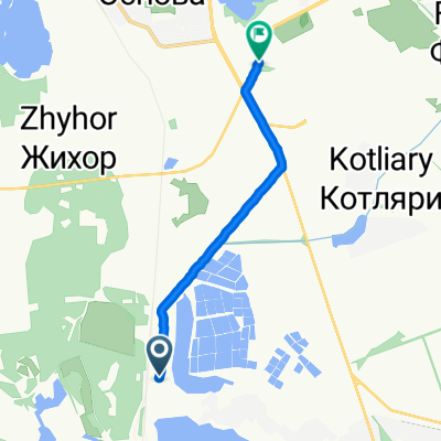 От вул. Безлюдівська, Харківська міськрада до Харків