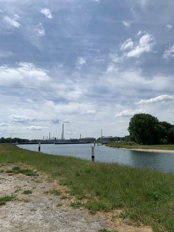 Erste Runde mit Michael und dem E-Bike