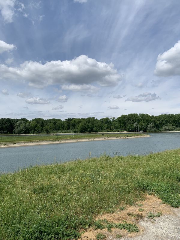 Erste Runde mit Michael und dem E-Bike