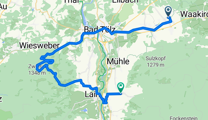 Alpenblickweg 3, Reichersbeuern nach Grundnern 2A, Gaißach