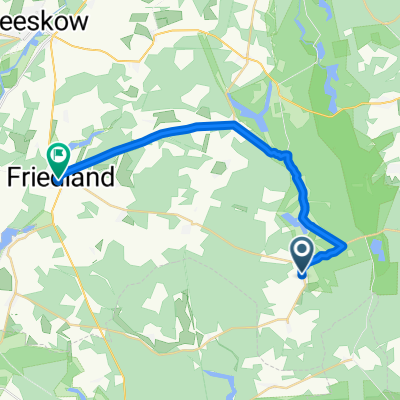 Einfache Fahrt in Friedland