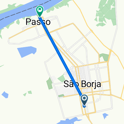 Rota repousante em São Borja