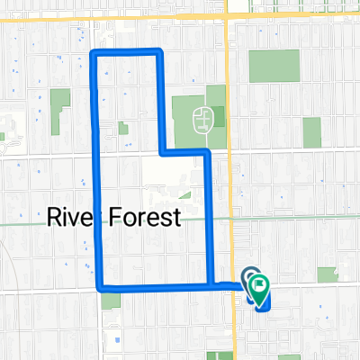 Restful route in Oak Park