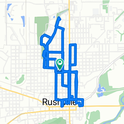 Moderate route in Rushville