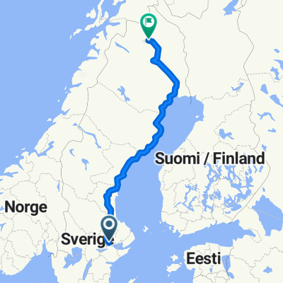 Going north in Sweden - Half coast line