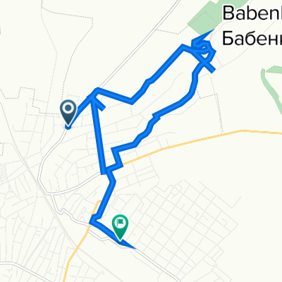 От вулиця Чапаєва, Ізюм до вул. Залізнична, Ізюм