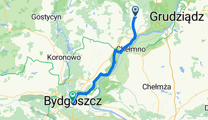 Laskowice Pomorskie to Bydgoszcz