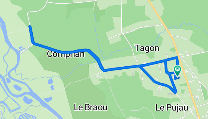 Itinéraire modéré en Biganos